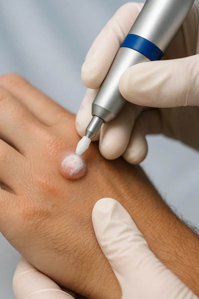 example of wart removal North Wembley using cryopen