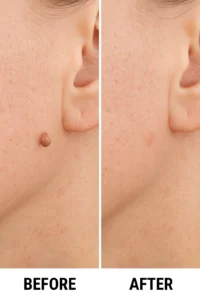Skin tags removal North Wembley before and after