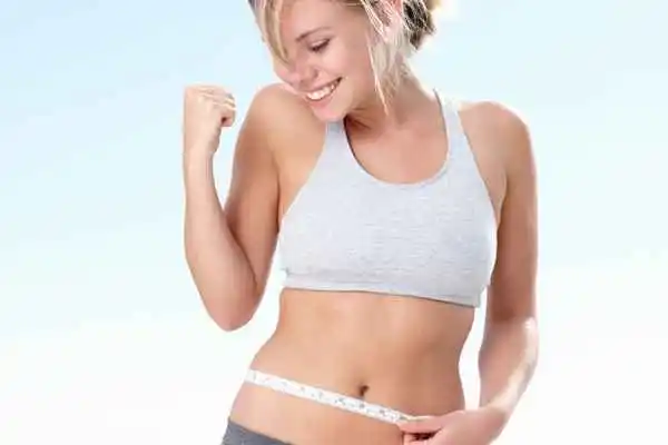 woman happy after fat reduction treatment North Wembley