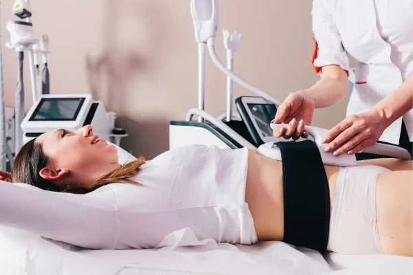 woman having body sculpting to help improve her body image and her mental health North Wembley